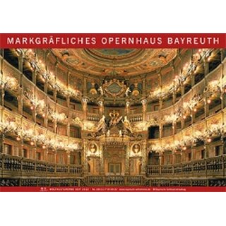 Plakat Markgrfliches Opernhaus Bayreuth