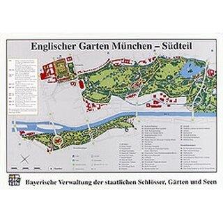 Plakat Englischer Garten München - Südseite