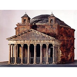 Poster Korkmodell Pantheon