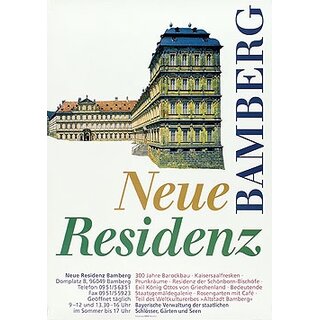 Plakat Neue Residenz Bamberg