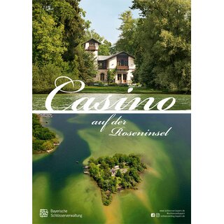 Plakat Casino auf der Roseninsel im Starnberger See